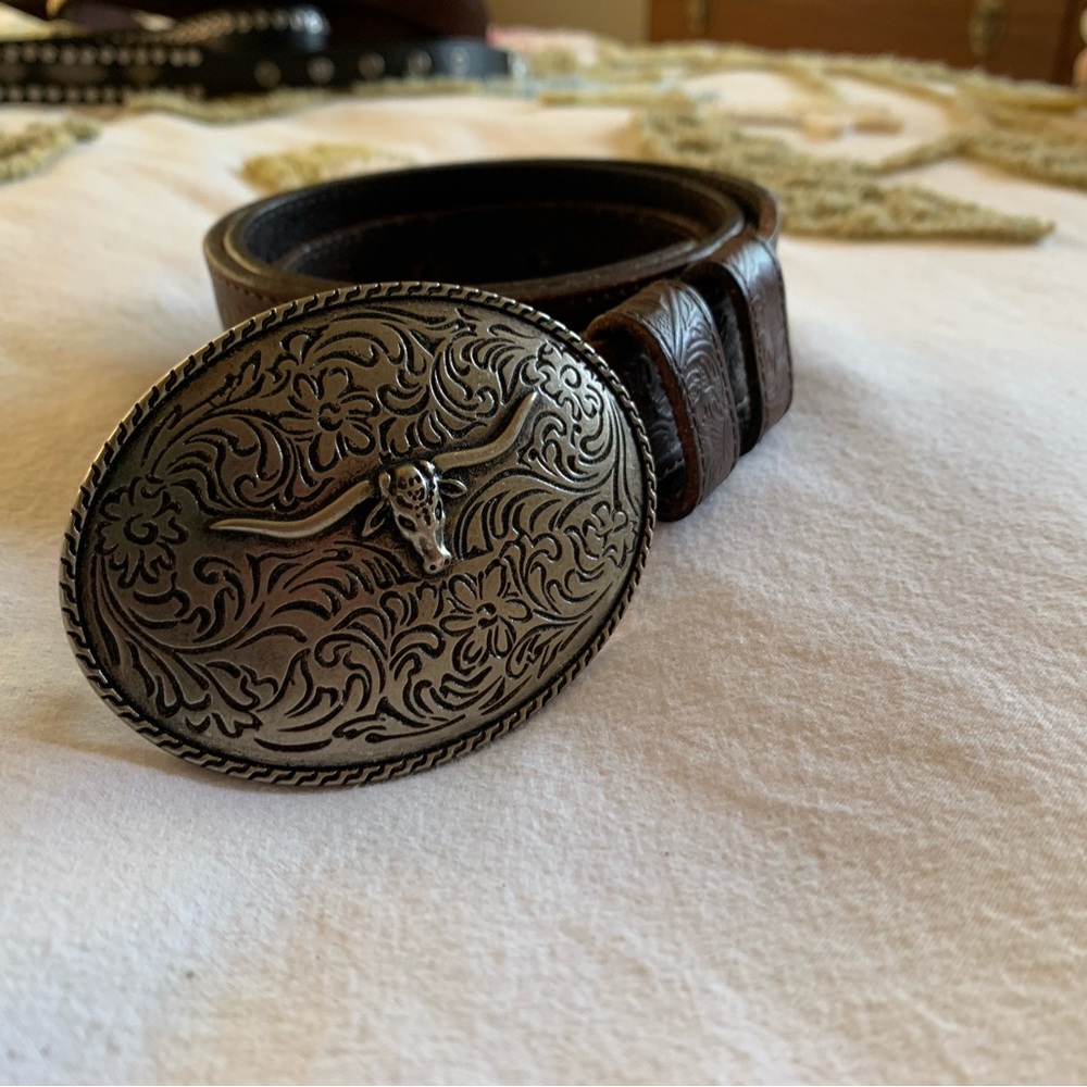 COPY - Spell and the gypsy bull buckle belt. Size small /medium